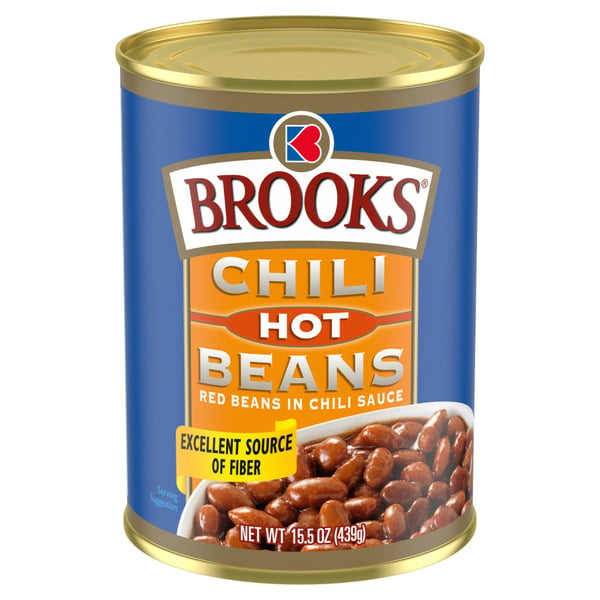 Canned Meals & Beans Brooks Hot Chili Beans, Canned Red Beans hero