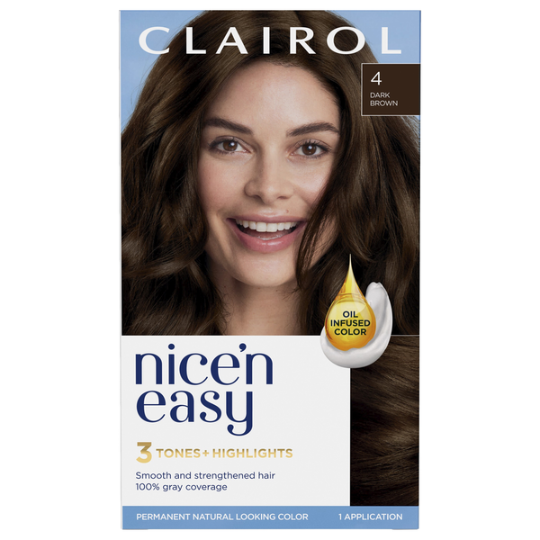 Hair Care Nice’n Easy Hair Color, Permanent, Dark Brown 4 hero