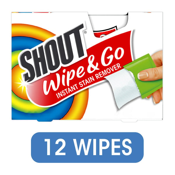 Laundry Shout Wipe & Go Instant Stain Remover Wipe hero