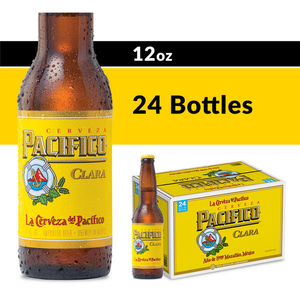 Beers & Coolers Pacifico Clara Mexican Lager Import Beer Bottles hero