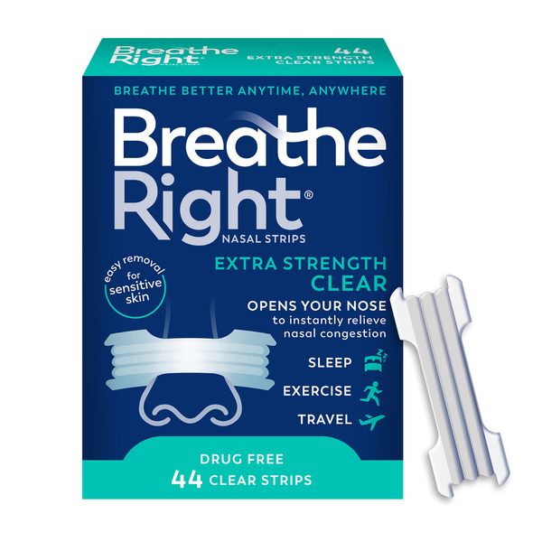 Breathe Right Nasal Strips, Extra Strength, Clear hero