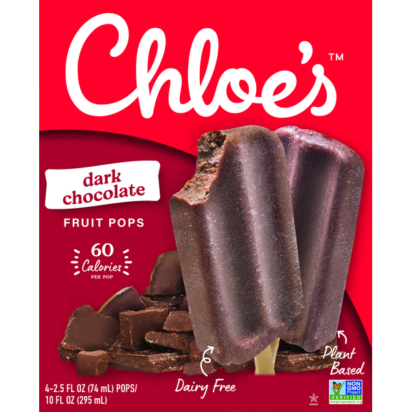 Ice Cream & Ice Chloe's Dark Chocolate Pops hero