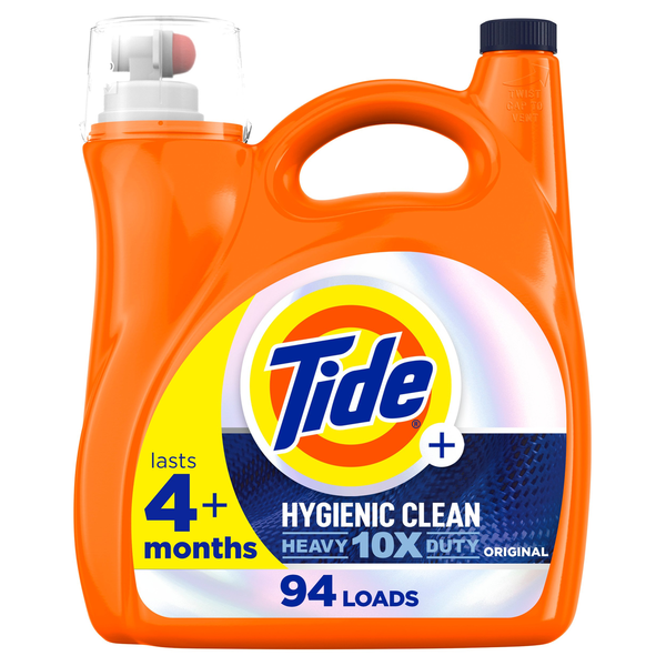 Laundry Tide Hygienic Clean Heavy 10x Duty Liquid Laundry Detergent, Original Scent hero