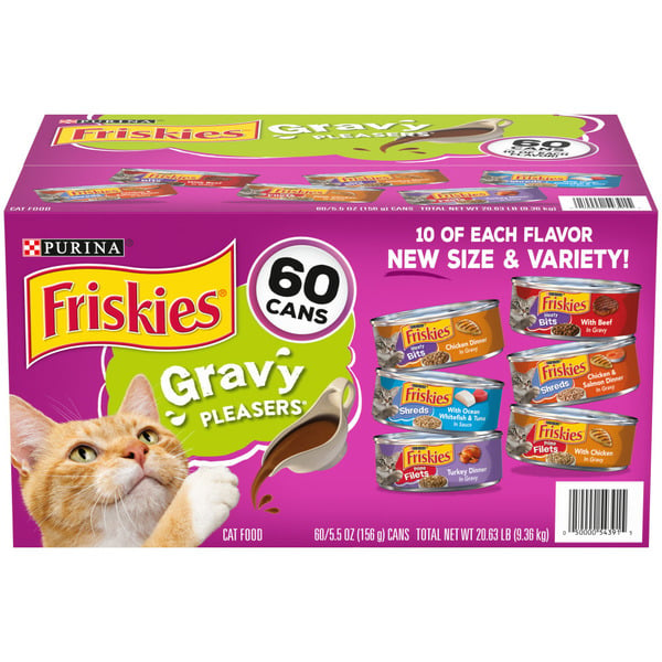 Cat Food & Care Purina Friskies Gravy Wet Cat Food , Meaty Bits, Shreds & Prime Filets hero