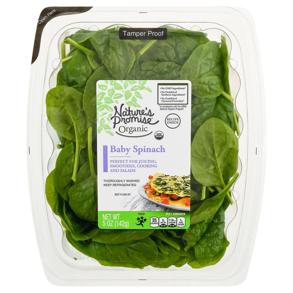 Organic Produce Nature's Promise Organic Baby Spinach Salad Mix hero