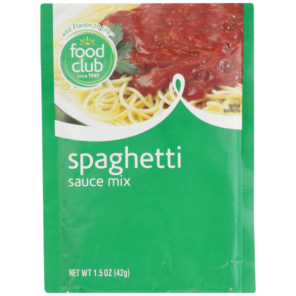 Pasta Sauce Food Club Spaghetti Sauce Mix hero