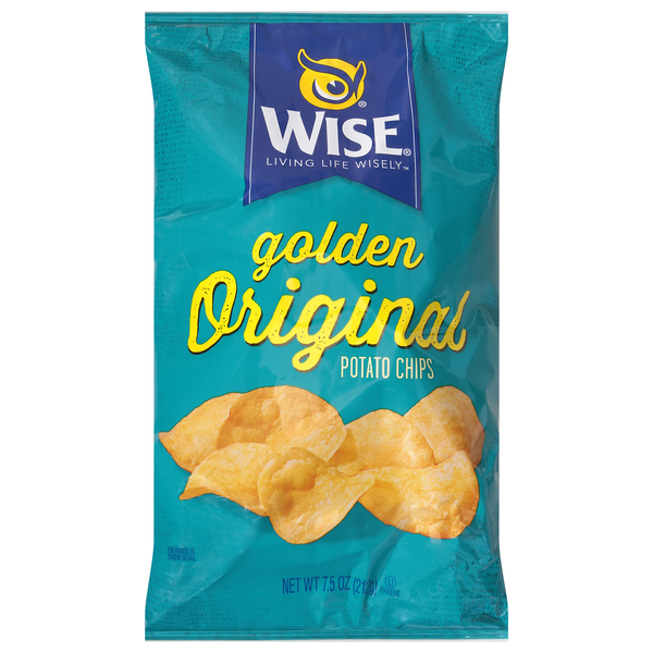 Chips & Pretzels Wise Potato Chips, Golden, Original hero