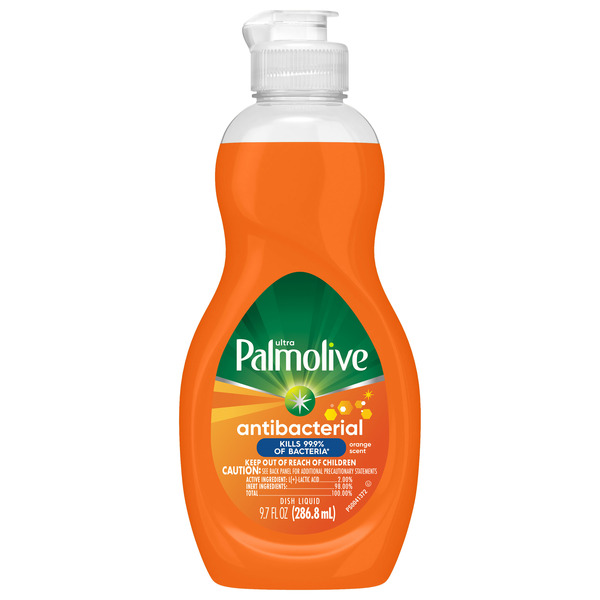 Palmolive Ultra Concentrated Antibacterial Liquid Dish Soap, Orange Scent hero