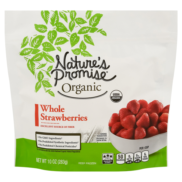 Frozen Produce Nature's Promise Organics Strawberries Whole Frozen hero