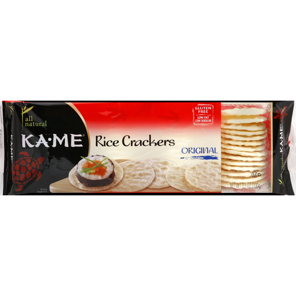 Crackers KA-ME Rice Crackers, Original hero