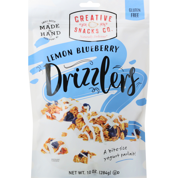 Cereal Creative Snacks Co. Drizzlers, Lemon Blueberry hero