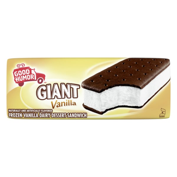 Ice Cream & Ice Good Humor Ice Cream & Frozen Desserts Giant Vanilla Sandwich hero