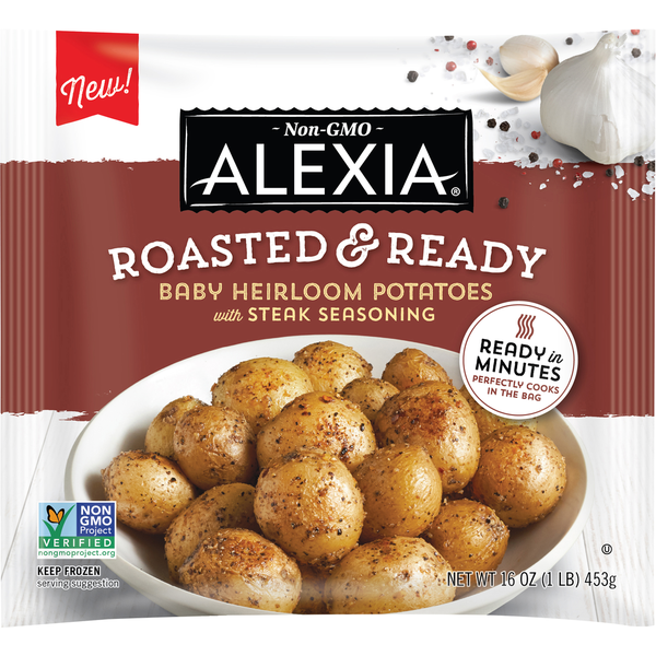 Frozen Produce Alexia Potatoes with Steak Seasoning, Baby Heirloom, Roasted & Ready hero