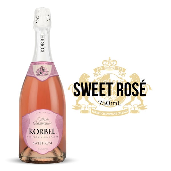 Specialty Wines & Champagnes KORBEL Sweet Rose California Champagne hero