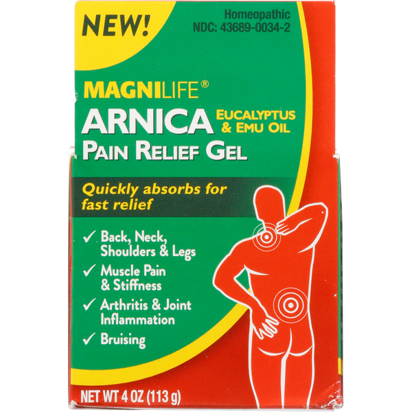 Pain & Fever Relief MagniLife Pain Relief Gel, Arnica hero