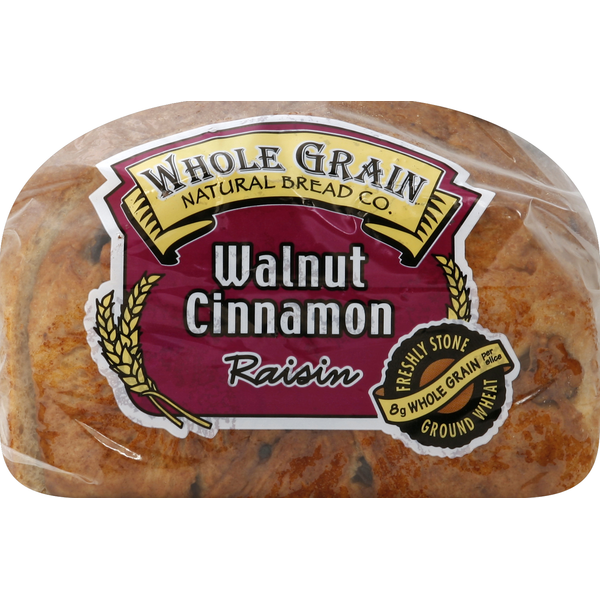 Bread Whole Grain Bread Co. Walnut Cinnamon Raisin Bread hero