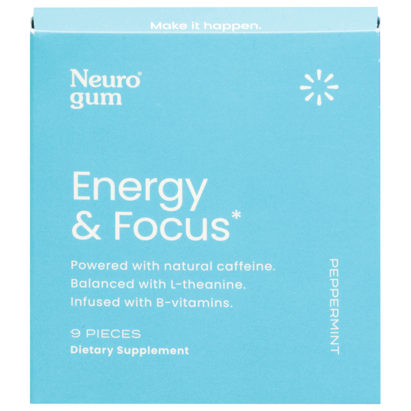 Neuro Gum, Energy & Focus, Peppermint hero