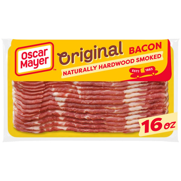 Pork and Ham Oscar Mayer Naturally Hardwood Smoked Bacon hero