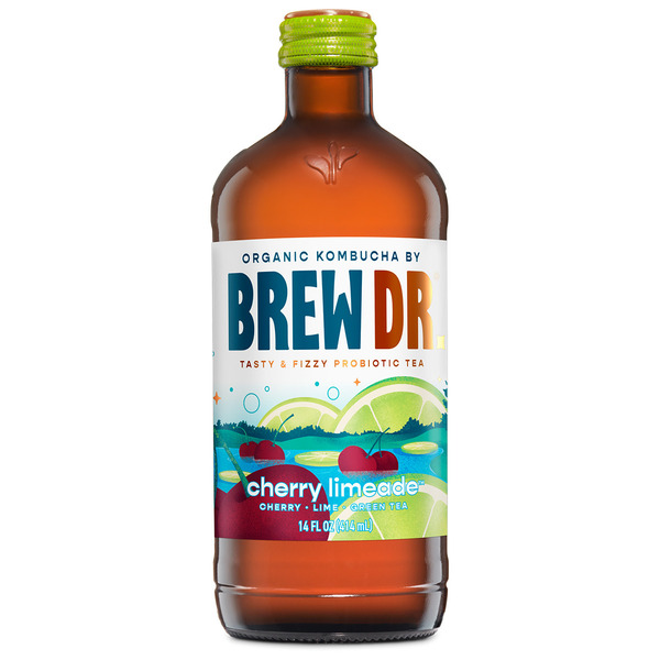 Brew Dr. Kombucha Cherry Limeade, Organic Kombucha hero