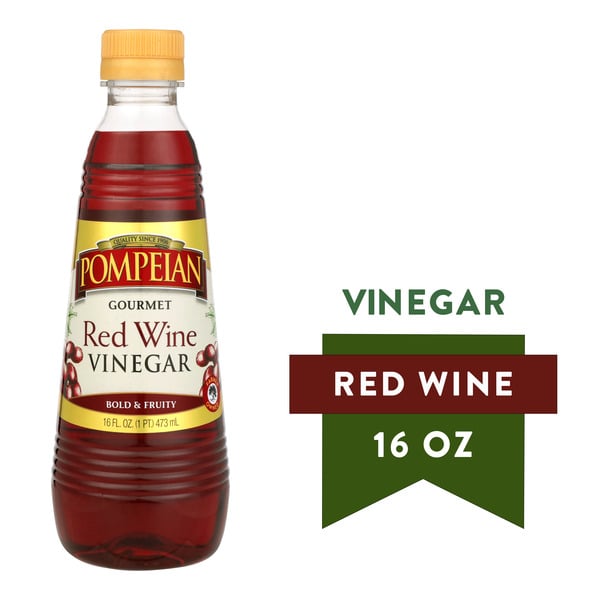 Salad Dressing, Oils & Vinegars Pompeian Red Wine Vinegar hero