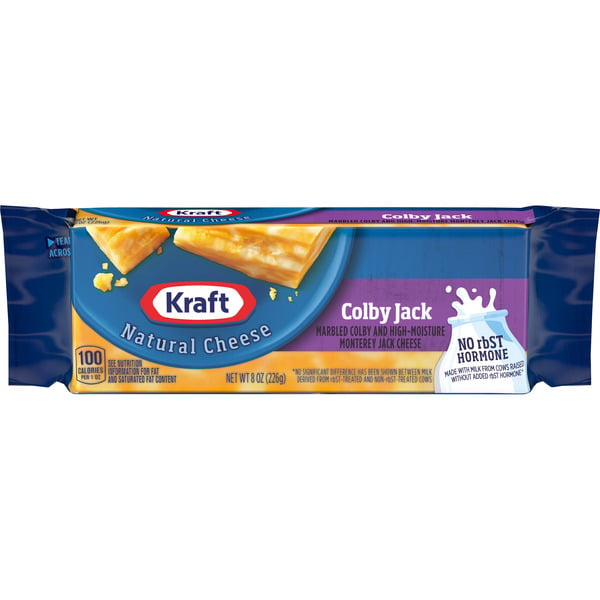 Packaged Cheese Kraft Colby Jack Marbled Cheese, oz Block hero