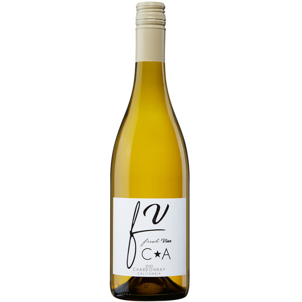 White Wine Fresh Vine Wine Chardonnay 2020, California Wine hero