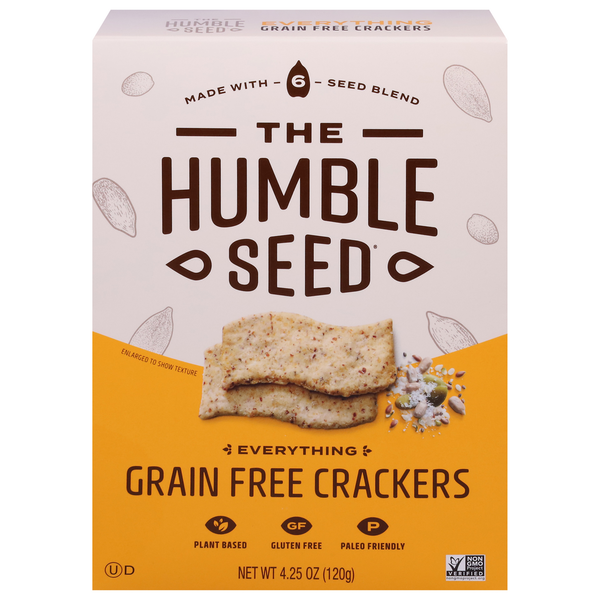 Crackers The Humble Seed Crackers, Grain Free, Everything hero