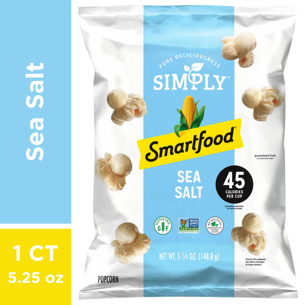 Smartfood Simply Popcorn, Sea Salt hero