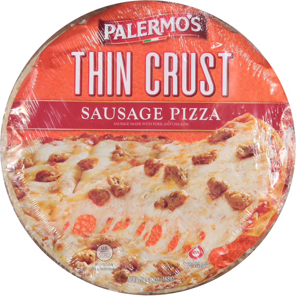 Frozen Pizza Palermo's Primo Thin Pizza, Sausage, Thin Crust hero