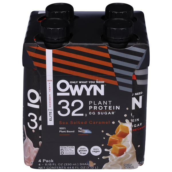 Protein & Meal Replacements OWYN Protein Shake, Sea Salted Caramel, 4 Pack hero