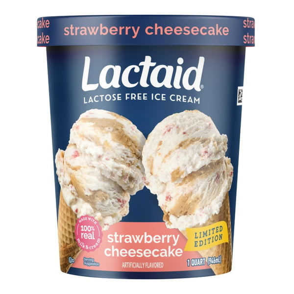 Bakery Desserts Lactaid Strawberry Cheesecake Ice Cream hero