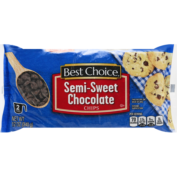 Chips & Pretzels Best Choice Chocolate Chips, Semi-Sweet hero