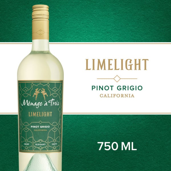 Specialty Wines & Champagnes Ménage à Trois Limelight Pinot Grigio White Wine hero