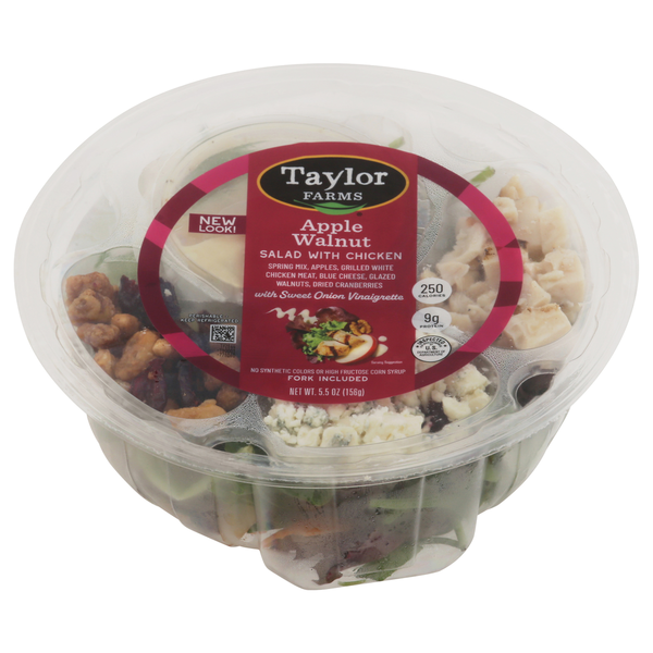 Prepared Soups & Salads Taylor Farms Salad, with Chicken, Apple Walnut hero