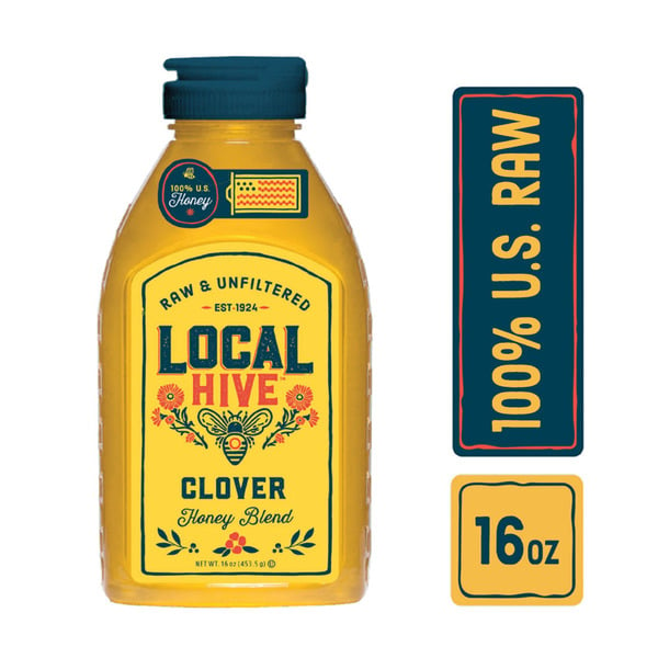 Honeys, Syrups & Nectars Local Hive Raw & Unfiltered, Clover hero