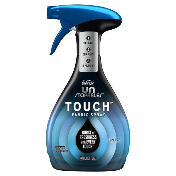 Laundry Febreze Unstopables Touch Fabric Spray and Odor Eliminator, Breeze hero