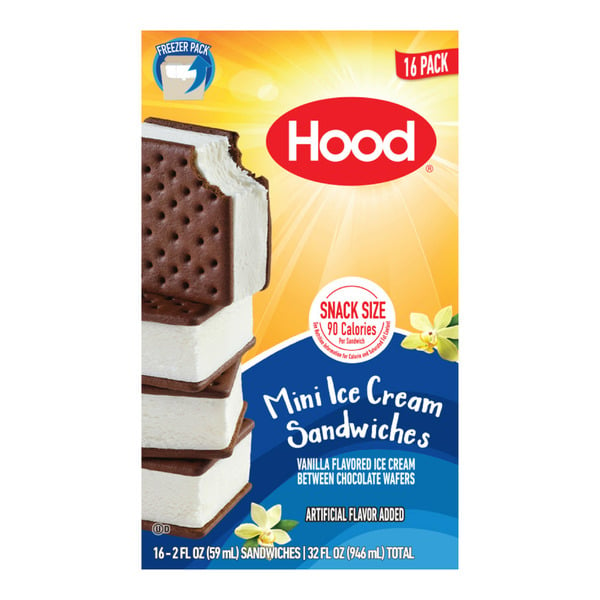 Ice Cream, Frozen Desserts & Ice Hood Mini Ice Cream Sandwich hero