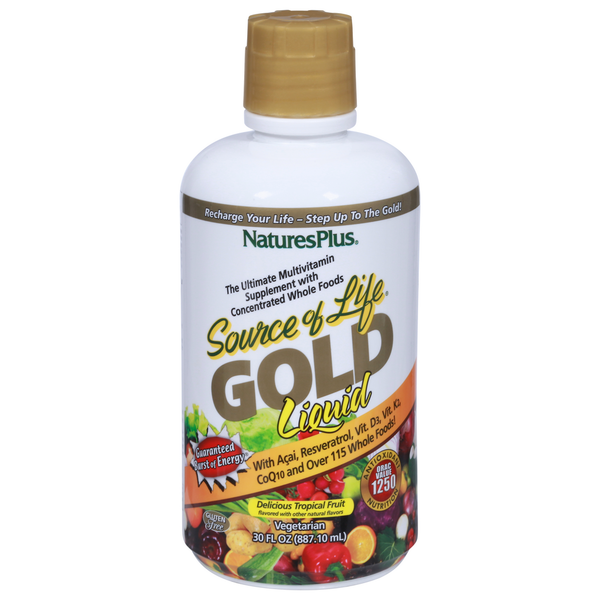 Vitamins & Supplements NaturesPlus Multivitamin, Delicious Tropical Fruit, Gold, Liquid hero