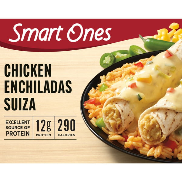 Frozen Meals Smart Ones Chicken Enchiladas Suiza with Spanish Rice Frozen Meal hero