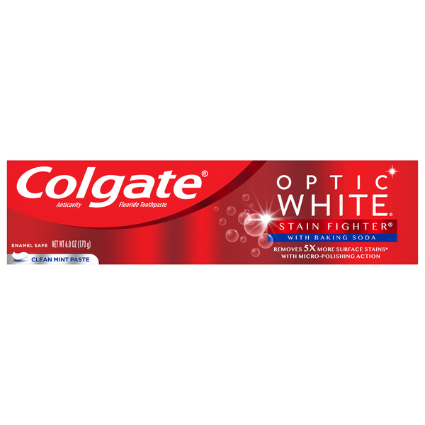 Oral Hygiene Colgate Toothpaste, Stain Fighter, Clean Mint Paste hero