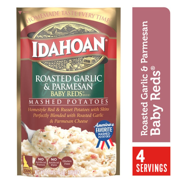 Instant Foods Idahoan® Baby Reds® w/Roasted Garlic & Parm Mashed Potatoes hero