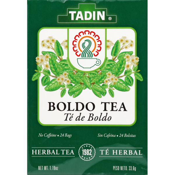 Tea Tadin Herbal Tea, Boldo, Bags hero