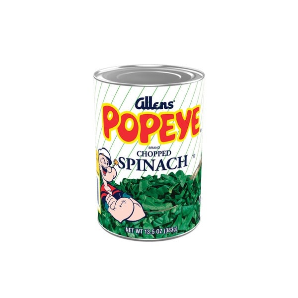 Holiday Items Popeye Chopped Spinach hero