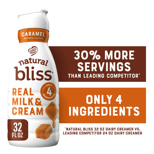 Cream Coffee mate Natural Bliss Caramel Coffee Creamer hero