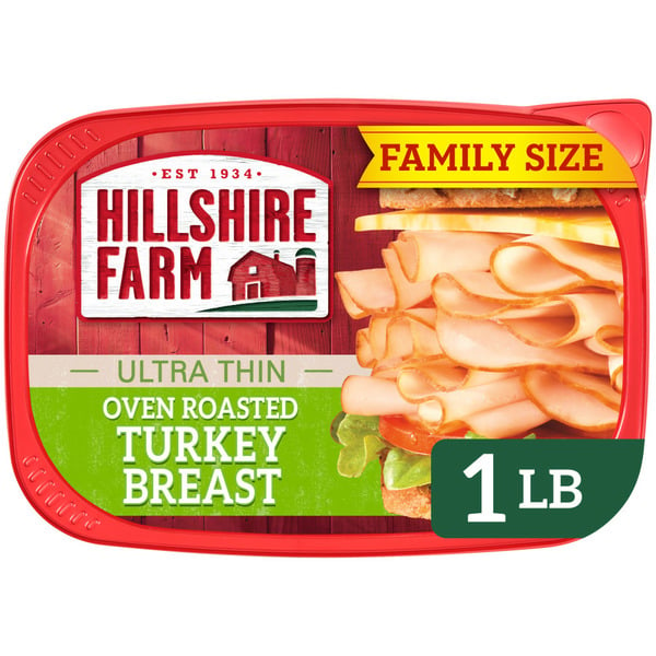 Cold Cuts Hillshire Farm Ultra Thin Sliced Lunchmeat, Oven Roasted Turkey hero