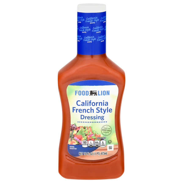 Salad Dressing & Toppings Food Lion Dressing, French Style, California hero