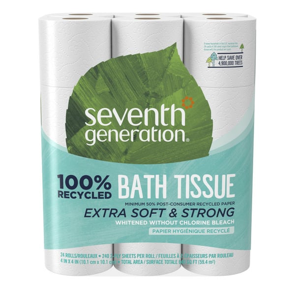 Paper Goods Seventh Generation Toilet Paper 2-Ply 100% Recycled Paper hero