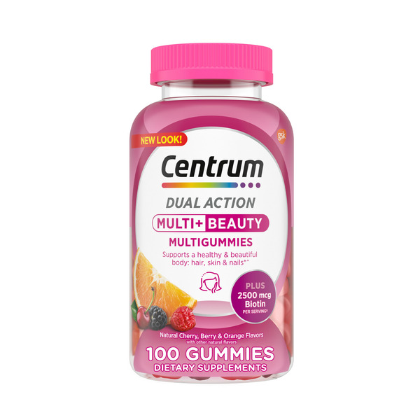 Vitamins & Supplements Centrum Multi+ Beauty Dual Action Gummy Multivitamin hero