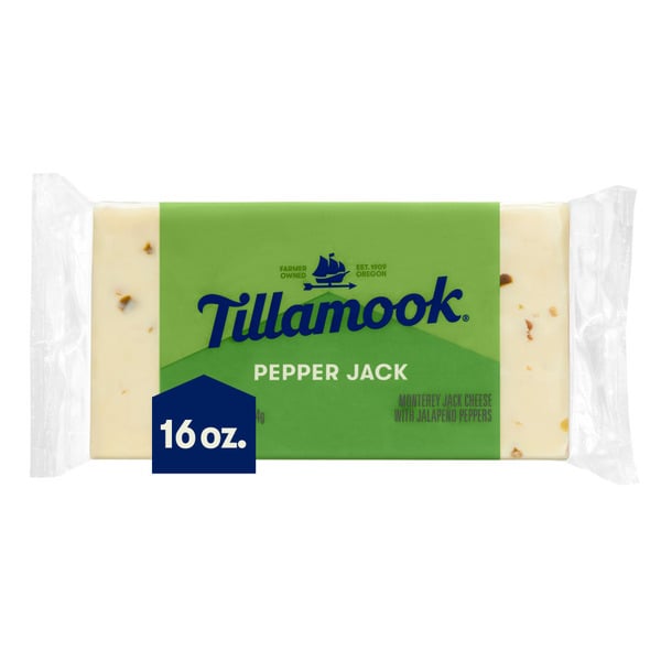 Packaged Cheese Tillamook Pepper Jack Cheese Block hero