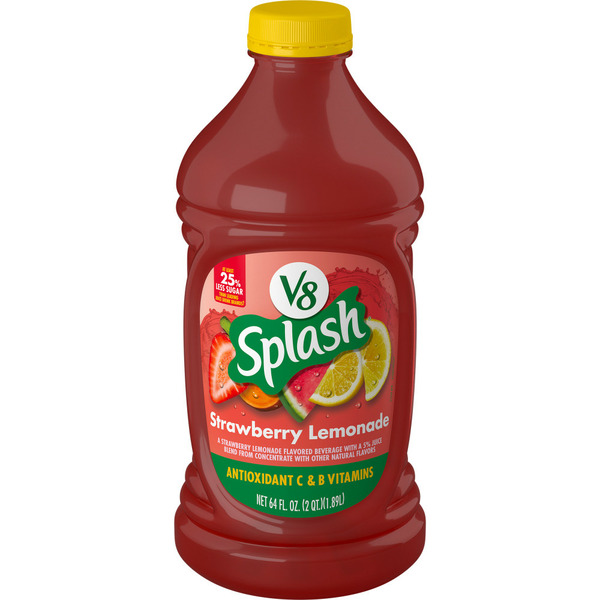 Juice & Nectars V8 Strawberry Lemonade Flavored Juice Beverage hero